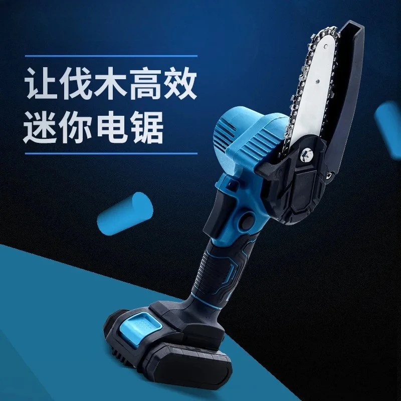 #Suitable ForLogging Saw DIY4 Inch Mini Electric Chain Garden Trimming Single Hand Rechargeable Handheld Cordless