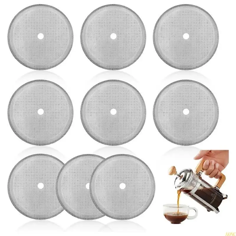 A0NC 9 Пакет из нержавеющей стали 1000 мл французской прессы фильтр кофейный фильтр из нержавеющей стали кофе -пресс фильтр