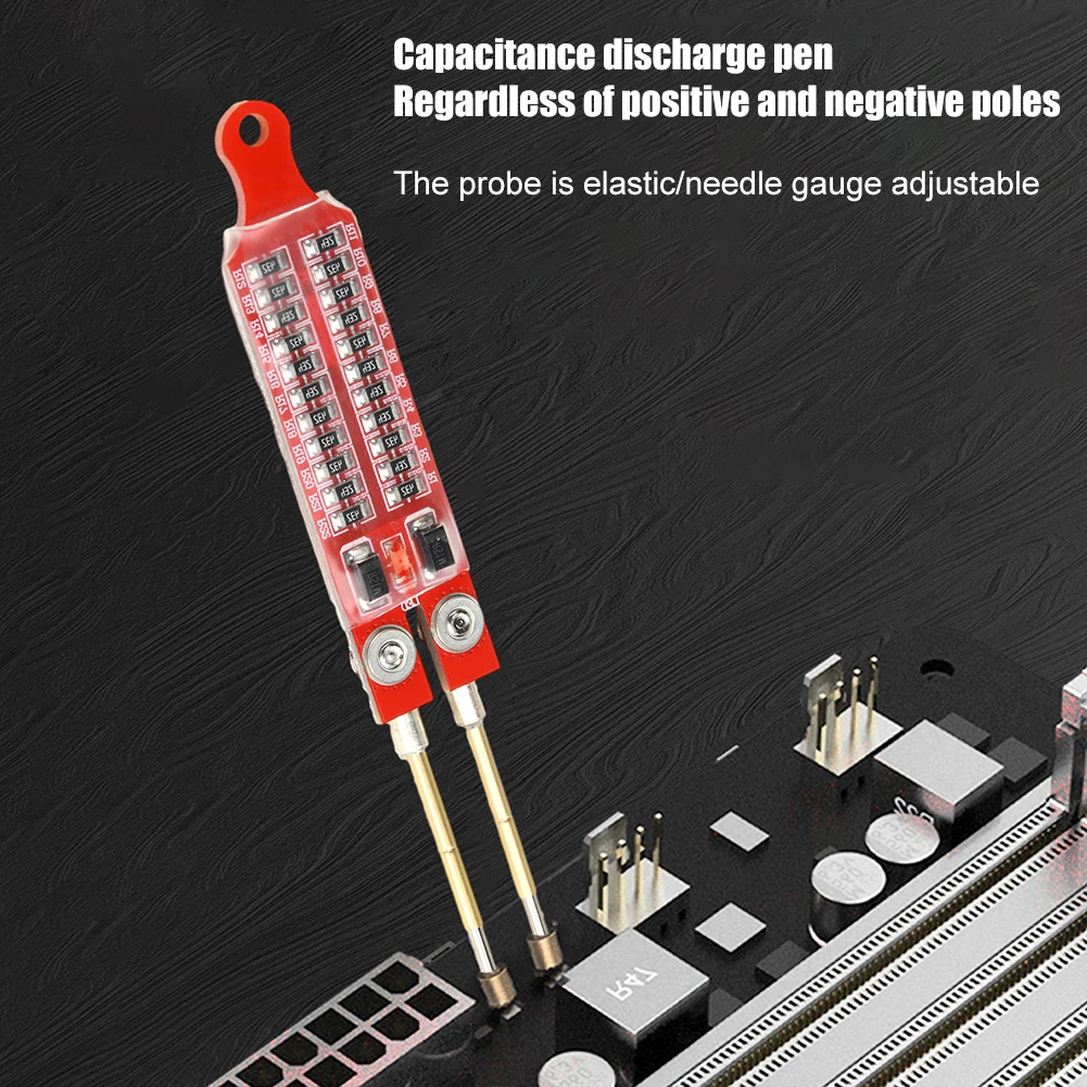2200UF Capacitor Discharge Pen Fast Discharge Capacitor Discharge Tools With LED Indicator Light Electronic Tools