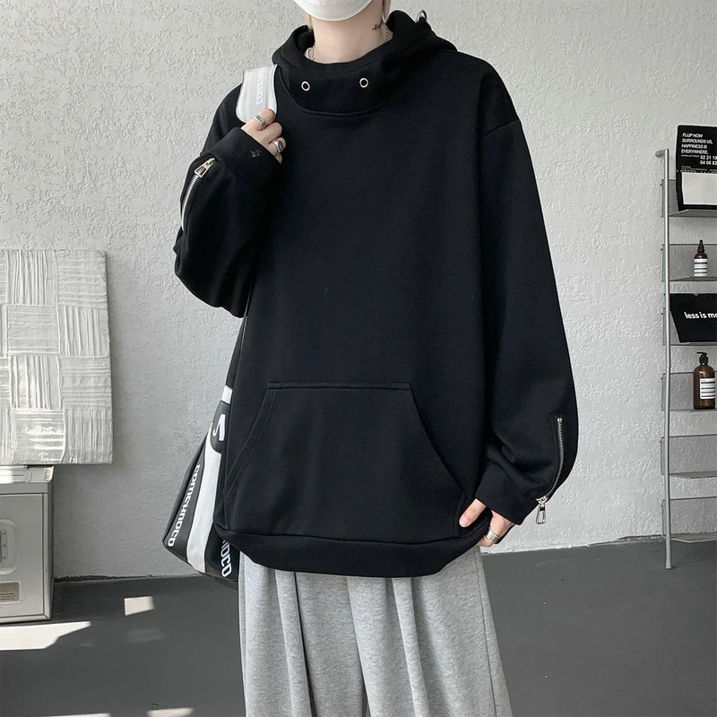 Men Sweatshirts Washed Hoody Vintage Streetwear Baggy Fashion Harajuku Female Casual Hoodies