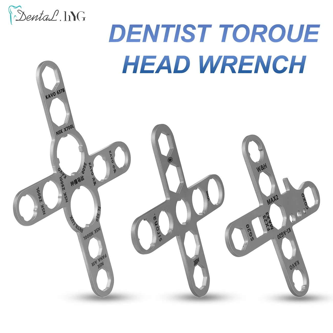 Dental Turbine Handpiece Torque Wrench Fit For NSK KAVO WH Implant Motor Cartridge Rotor Shaft Spindle Back Cover Repair Removal