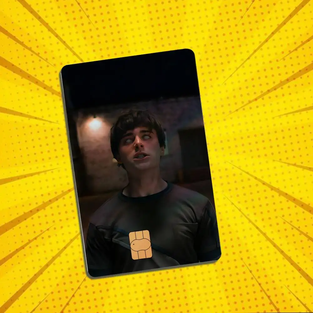 Awakened Ability Will Byers Laser shimmer Name Card Sticker Decorate Bank Card Couple Student Study Supplies Decals Patch