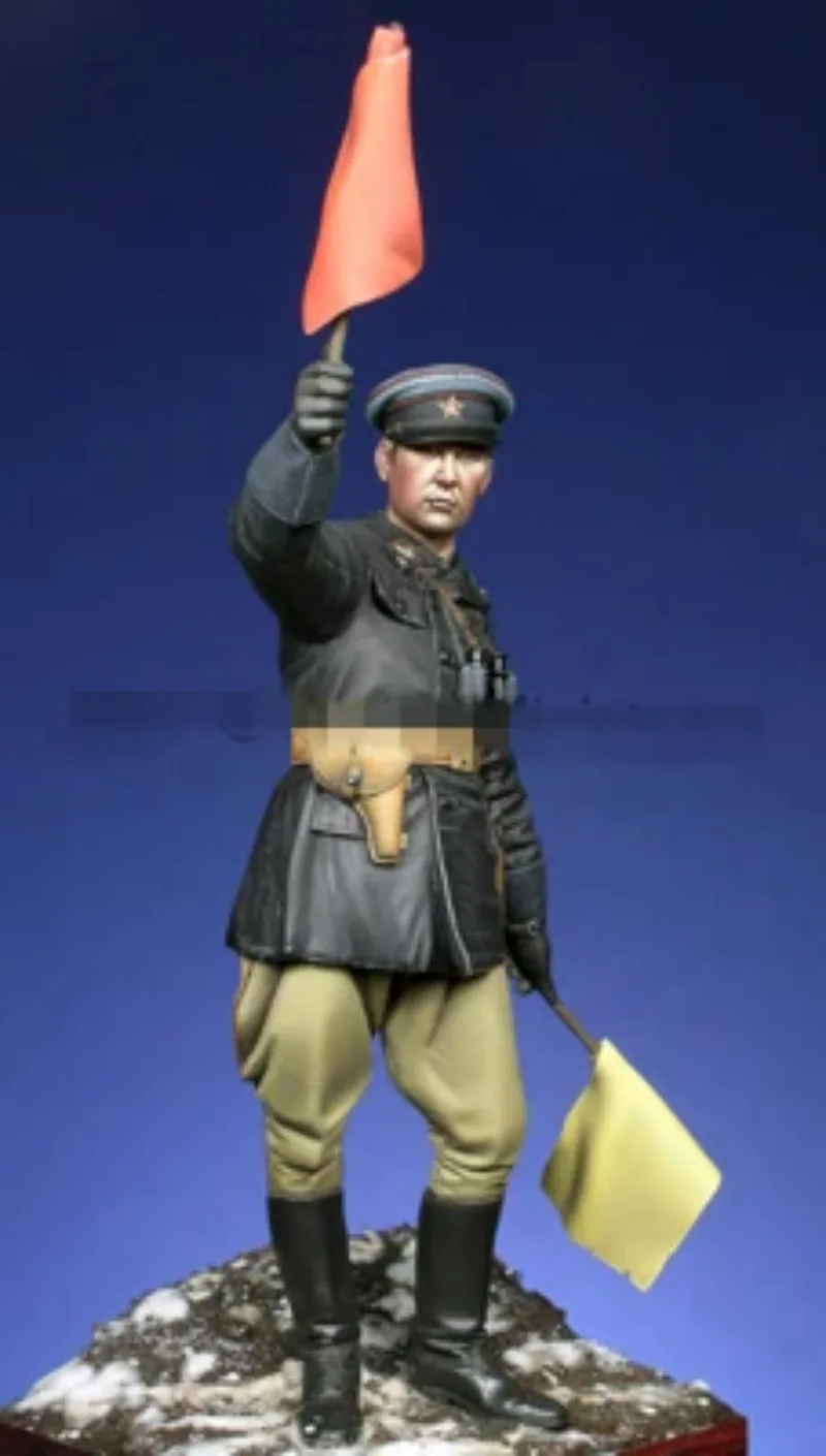 

1/16 Scale Resin Figures Assembly Model Kit Soviet Officer of History Miniature Sculpture Toy Unassembled and Unpainted S42