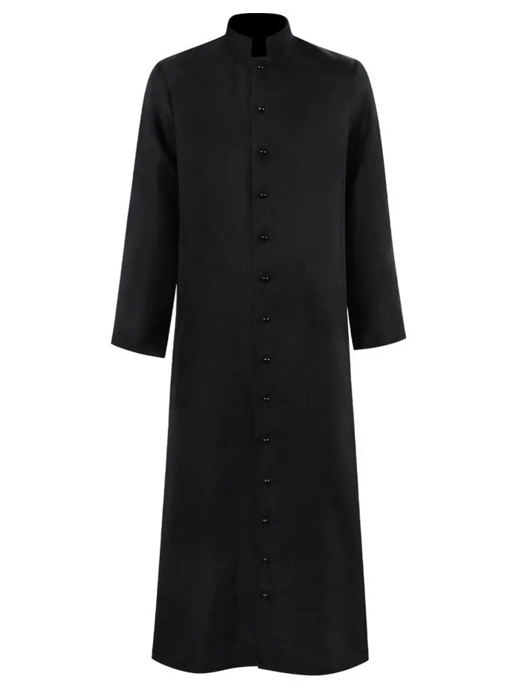 

Adult loween Priest Performance Costume Classic Color Long Robe Medieval Priest Prop Outfit Stage Performance Attire