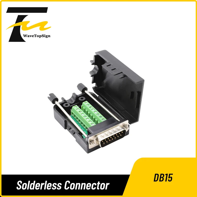 wavetopsign Db15 Solderless joint Solderless Connector male and female  Connector Plug I/O Connector
