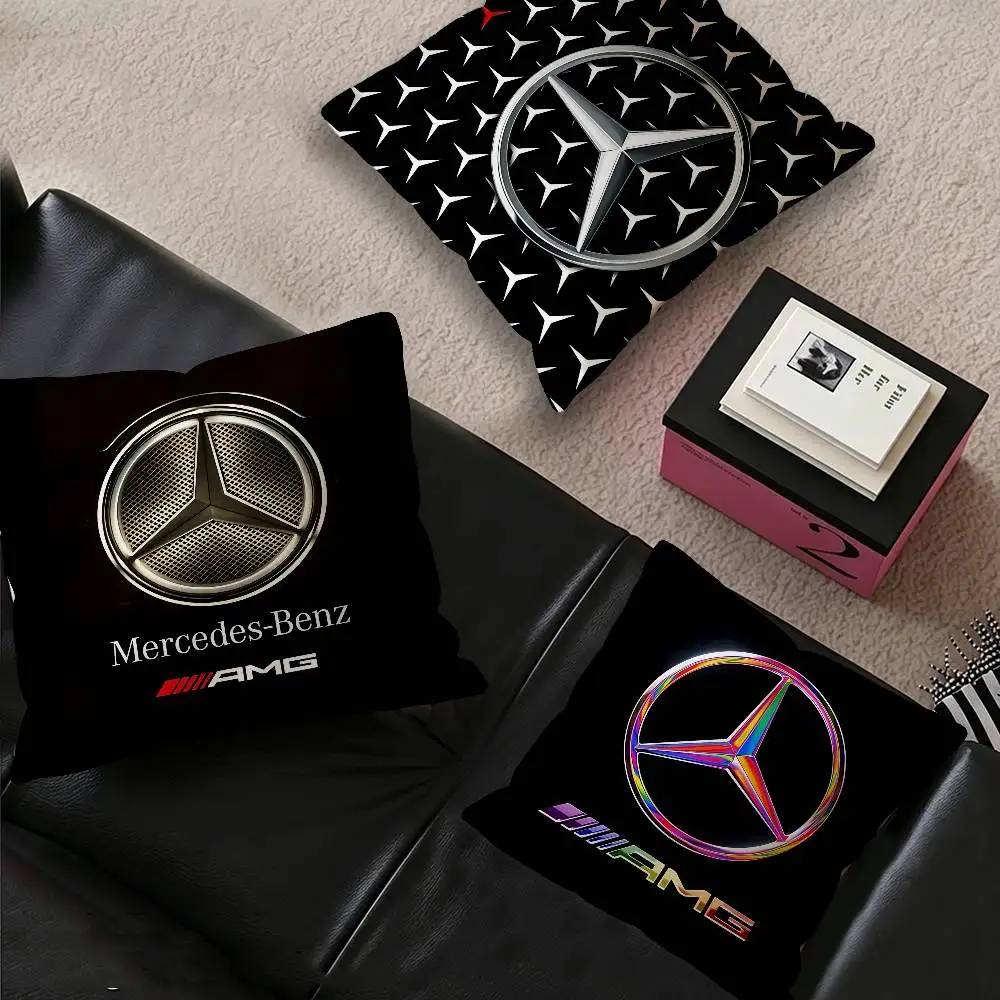 Car M-Mercedes-Ben-zs Cushion Cover Inches Farmhouse Decor Home Throw Pillow Covers for Couch Decorations