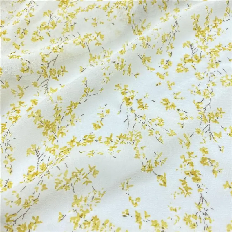 150X50cm  Cotton Chiffon Flower Printing Plain Fabrics By The Yard for Sewing Shirt Dress DIY Patchwork Meterial