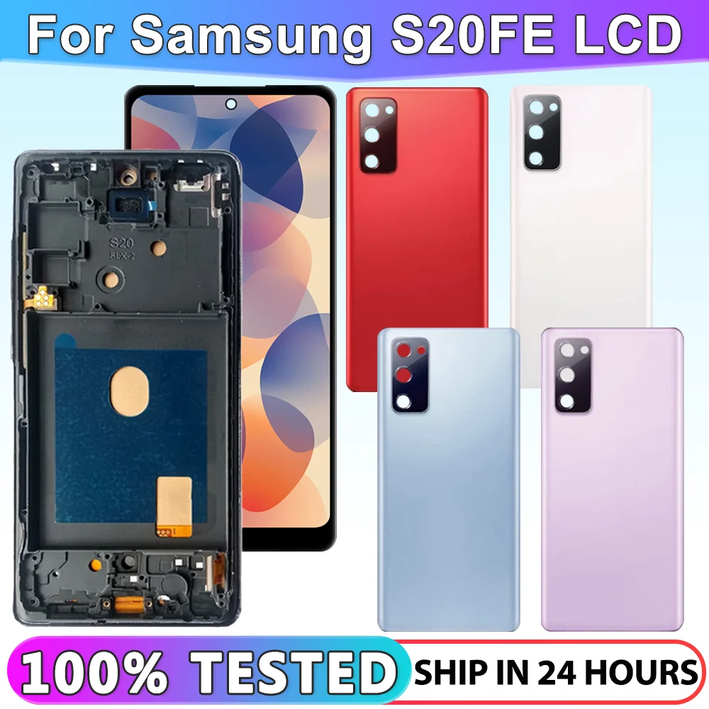 

TFT For Samsung Galaxy S20 FE With Frame, LCD For Samsung S20FE G781B G780 Display Touch Digitizer Replacement Screen