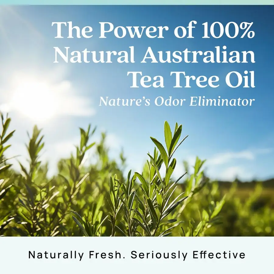 Ambientador e eliminador de odores para gel de odor forte, bolsa de recarga de 24 onças com óleo de árvore de chá, amplificador baseado em plantas, animais de estimação de longa duração, fumaça