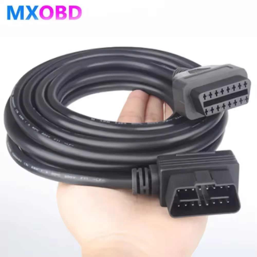 30CM 60CM 100CM 300CM OBD 2 OBDII OBD2 16Pin Maschio a Femmina ELM327 Cavo di prolunga diagnostico OBD 16 Core Connettore