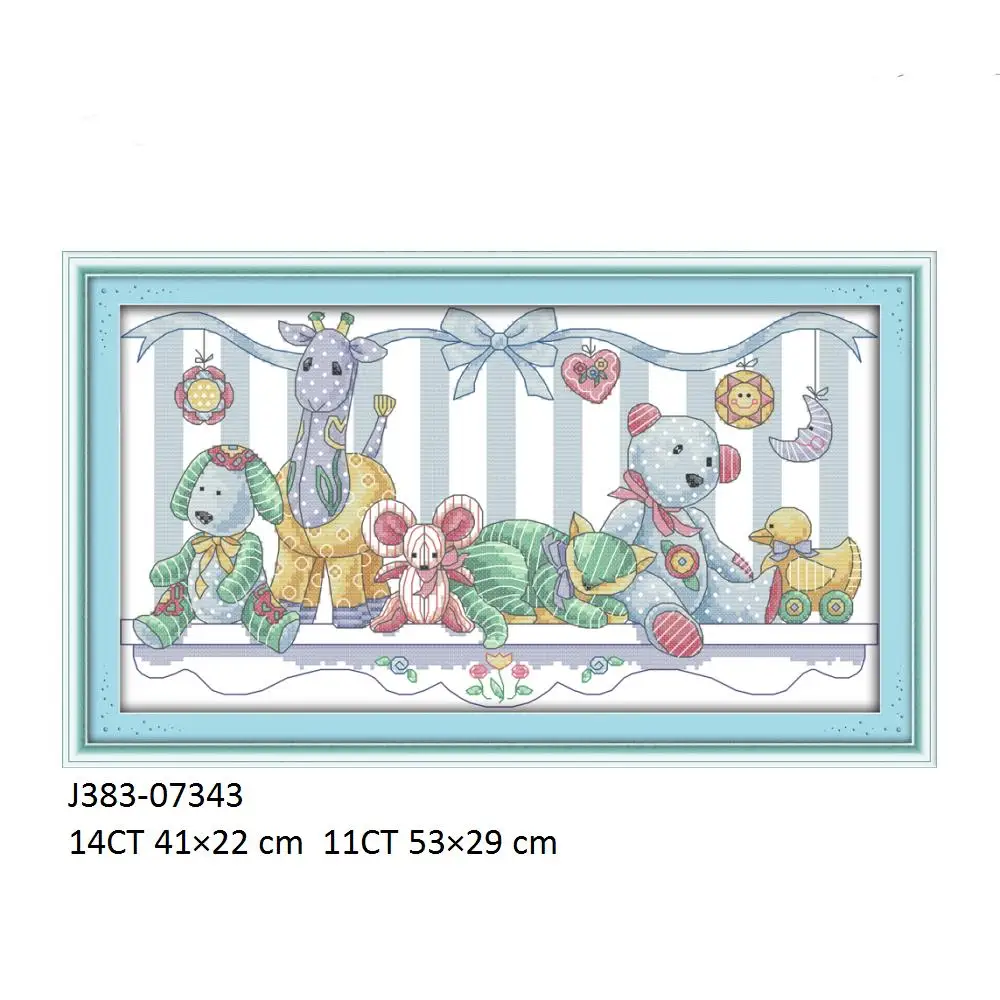 Joy Sunday The giraffa And His Friends peluche crosss-Stitch D626 J383 K784(2) kit per punto croce di animali artigianali