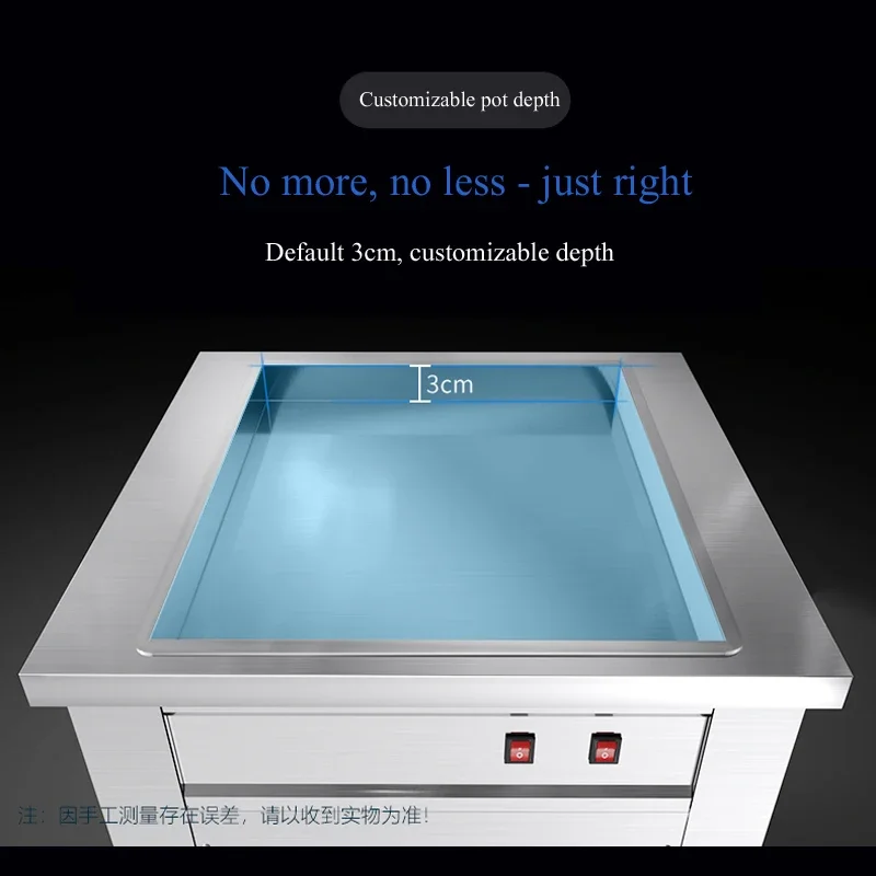 

110V/220V Fried Ice cream Roll Machine Small Thai Fry Pan Ice Cream Rolled Fried Yogurt Ice Cream Roll Machine Maker