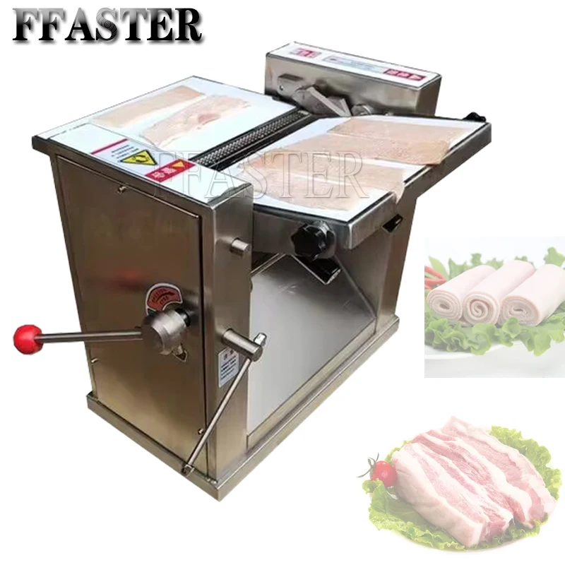 

0.5-6mm Thickness Adjustable Beef Skin Removing Machine Meat Peeler Pork Skin Peeling Machinery For Sale