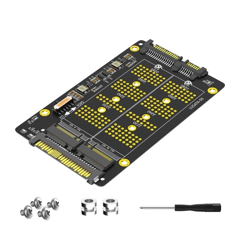 

Адаптер-адаптер M.2 SATA2.0 SSD 2 в 1 с поддержкой адаптера M.2 (NGFF) mKey NVME SSD для SFF-8639 и адаптера M.2 Bkey для