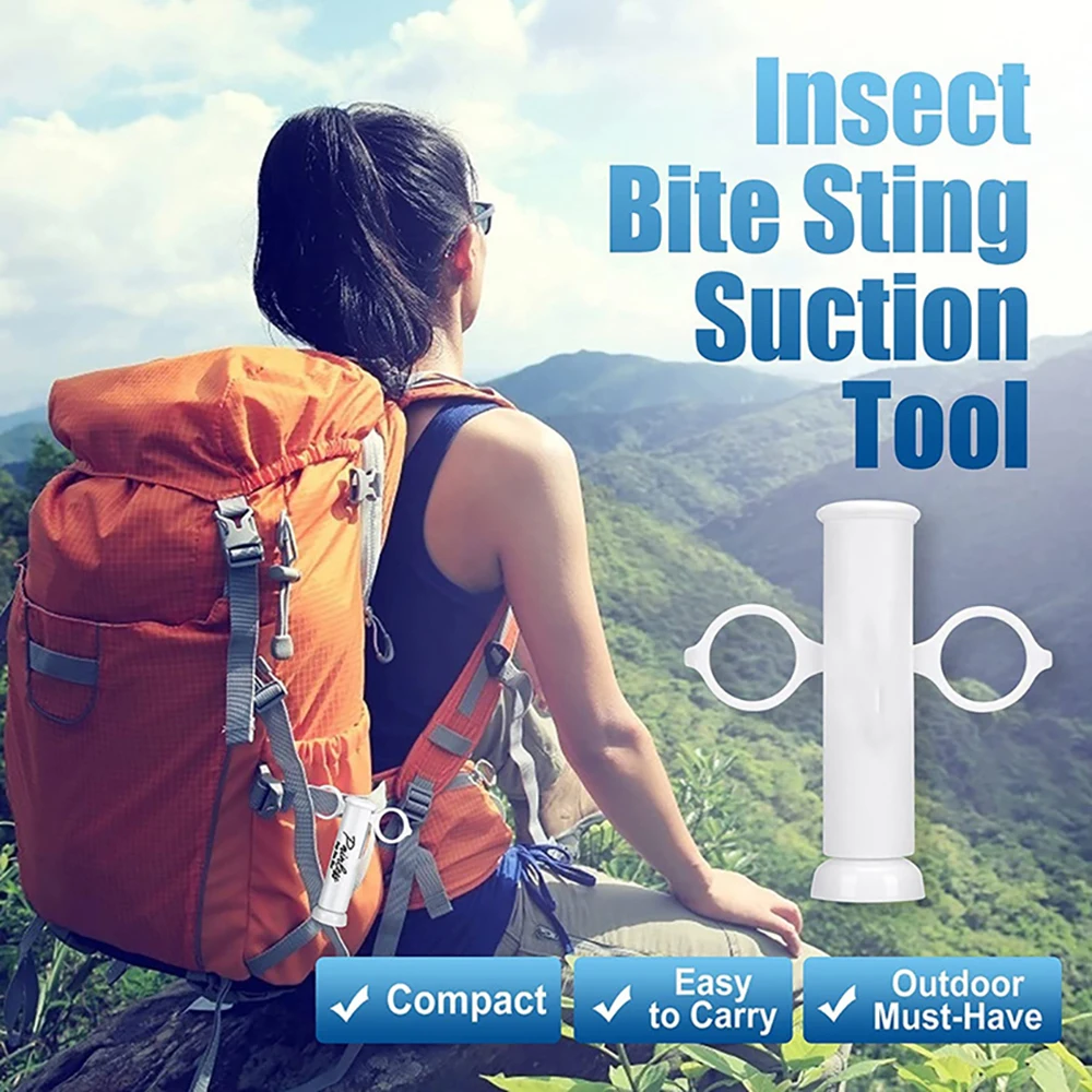 Bugbitething Camping Venom Extractor Vacuum Suction Emergency Rescue Tool Outdoor Hiking Wild Adventure Bees Insect Bite Rescate