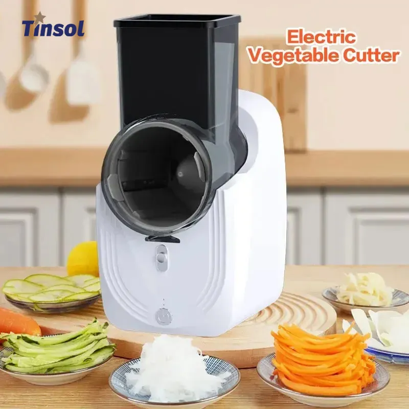 

TINSOL Многофункциональная овощерезка, бытовая кухонная электрическая овощерезка, овощерезка, измельчитель, автоматический