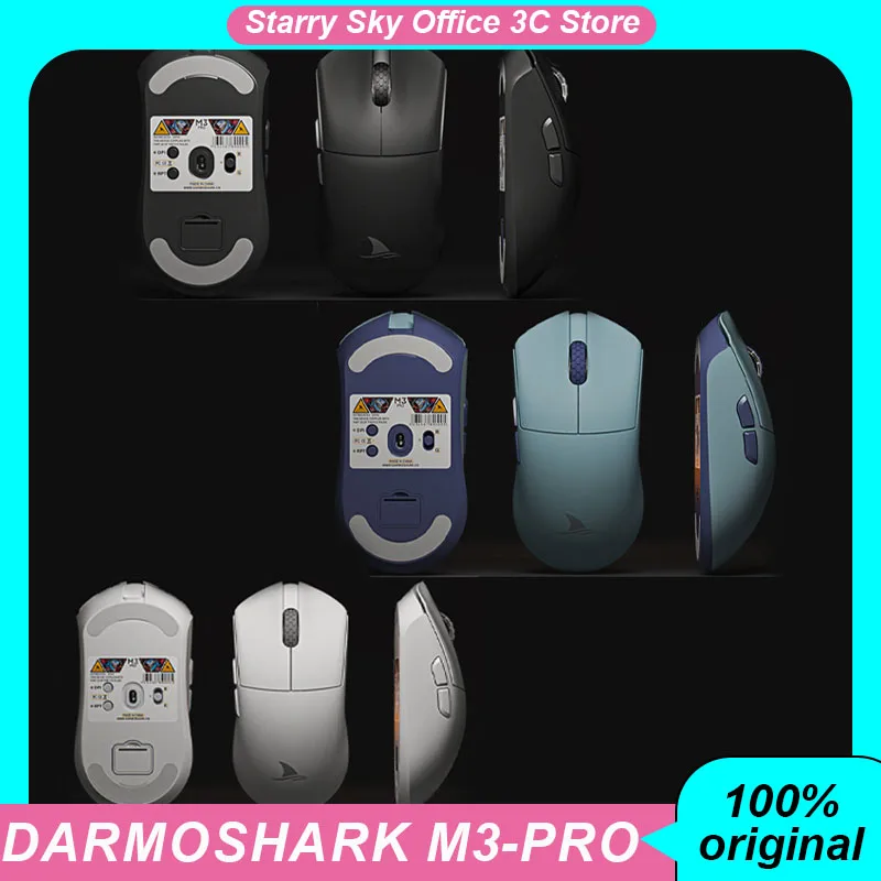 

Darmoshark M3-Pro Wireless Mouse Pam3395 Bluetooth 3mode Nordic N52840 Lightweight Gaming Esports Mouse Laptop Office Accessory