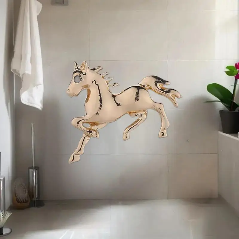 خمر بلون سبيكة الراكض الحرب الحصان زودياك المهر بروش دبابيس النساء الرجال ملابس عصرية اكسسوارات دعوى التلبيب الصدار