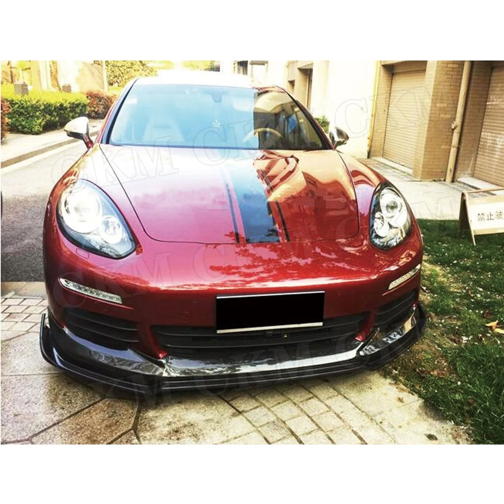 

Углеродное волокно для Porsche Panamera GTS Turbo S Hatchback 4-дверный 2014-2017, передний спойлер из FRP, головной бампер, лопата для подбородка