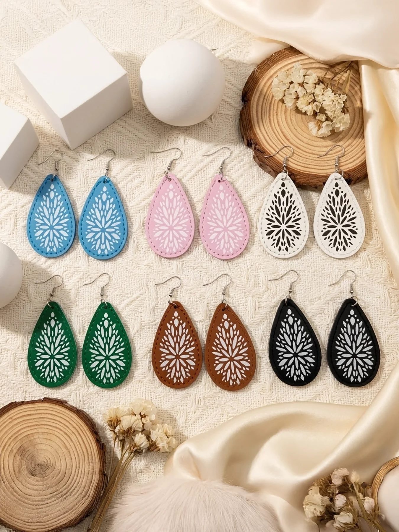 Ethnic Wear Fashion Designer - 6 Pairs/Set, Fashionable Classic Women's Earring