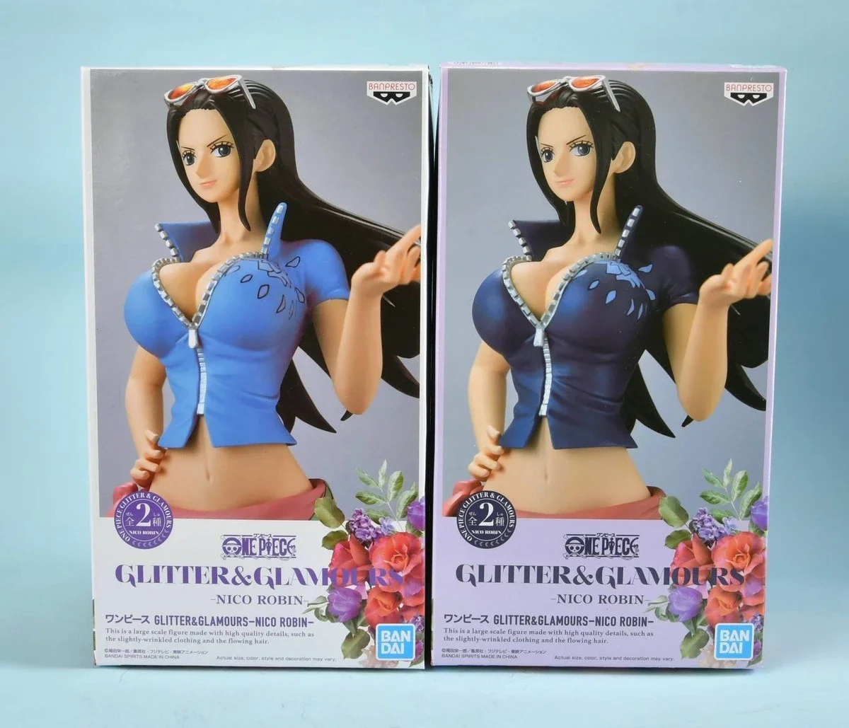 In Stock BANDAI BANPRESTO Original Anime One Piece Nico Robin Glitter& Glamours Two Years Later Action Figures Toy Gift for Kids