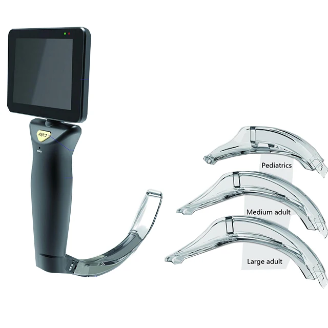 ANSHIDA Newest Models Reusable Flexible Video Laryngoscope Set with for Adult And Pediatric Use