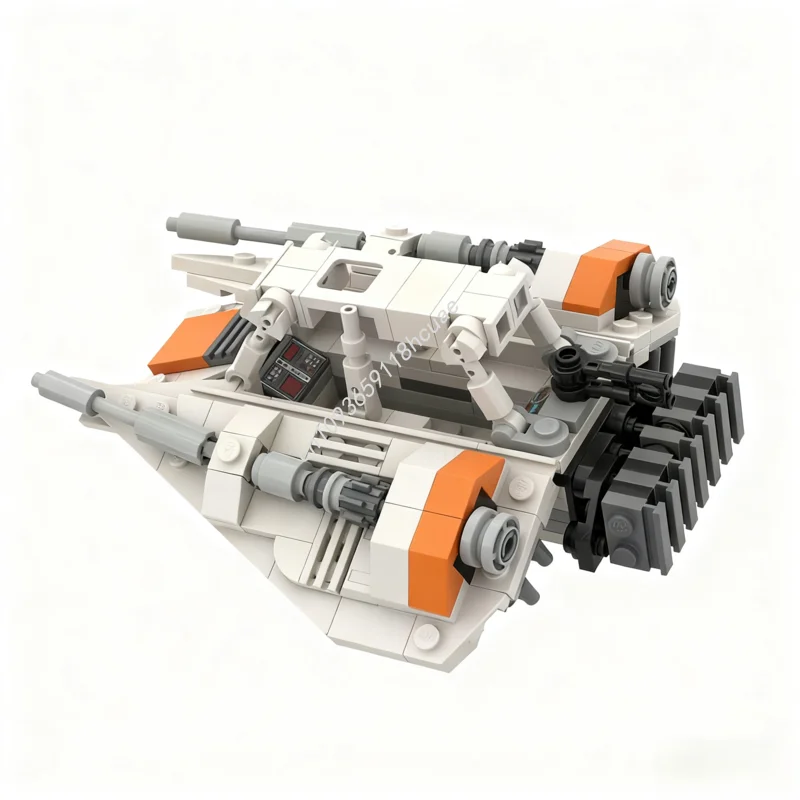 245 Stück MOC Snowspeeder Minifigur Scale Star Battle Modell Bausteine Kinderidee Modulares Bastelspielzeug Geburtstag Weihnachtsgeschenke