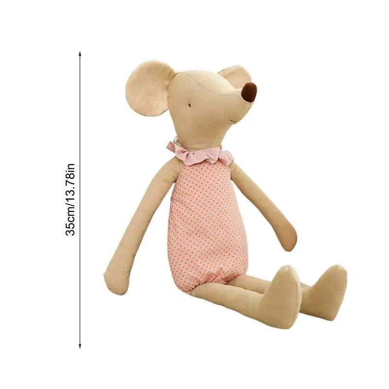 Giocattolo di peluche Morbido e abbracciabile Peluche Cuscino di tiro Peluche Animale di peluche Adorabile bambola animale giocattolo con vestiti per