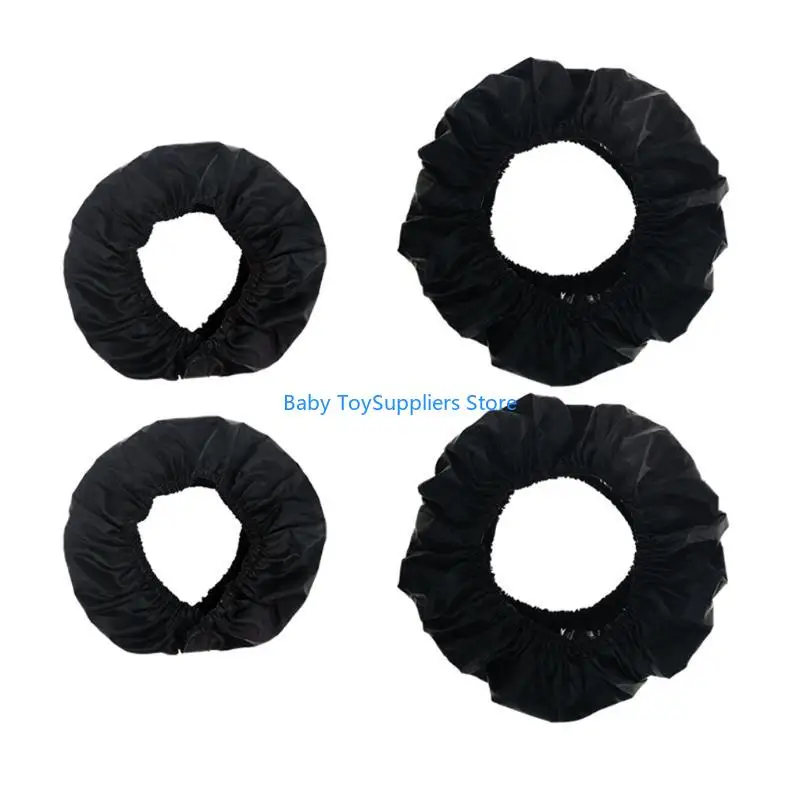 

R1WF Stroller Tire Dustproof Cover Infant Pram Wheel Cover for Case Stroller Accessor