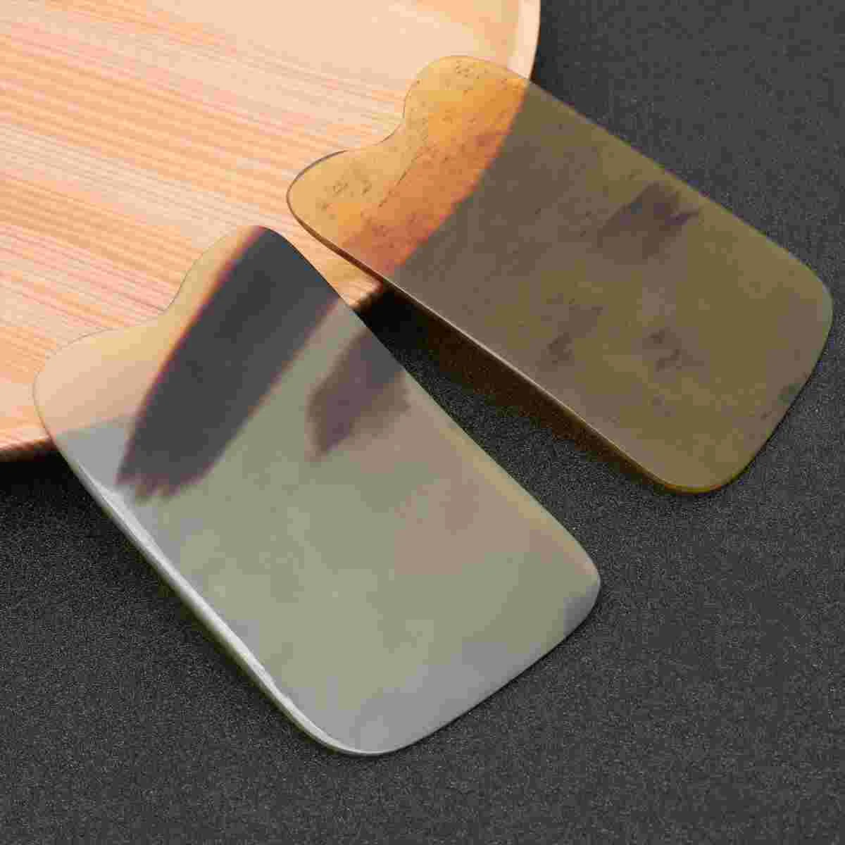 2 Pcs Chinese Style Body Scraping Tools Devices Square Massge Plate