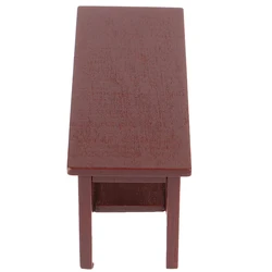 1:12 Mini Dollhouse Furniture Miniature Wooden Tea Table Living Room For Dollhouse Furniture Decor Kid Pretend Play Toy