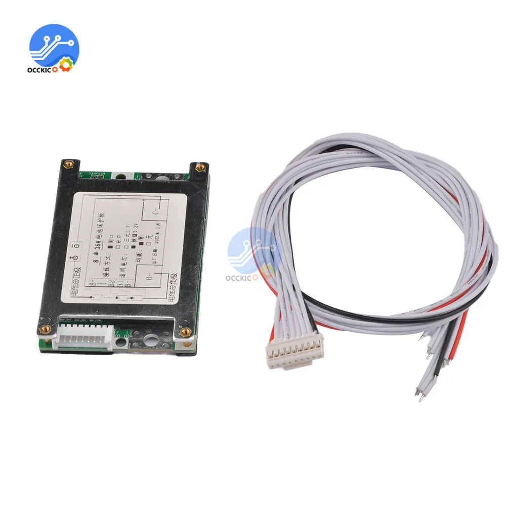 24V 8S 15A 35A 50A Lifepo4 Lithium iron phosphate Battery Protection Board Inverter W Balance Circuits 3S 4S 5S 6S 7S Cell BMS