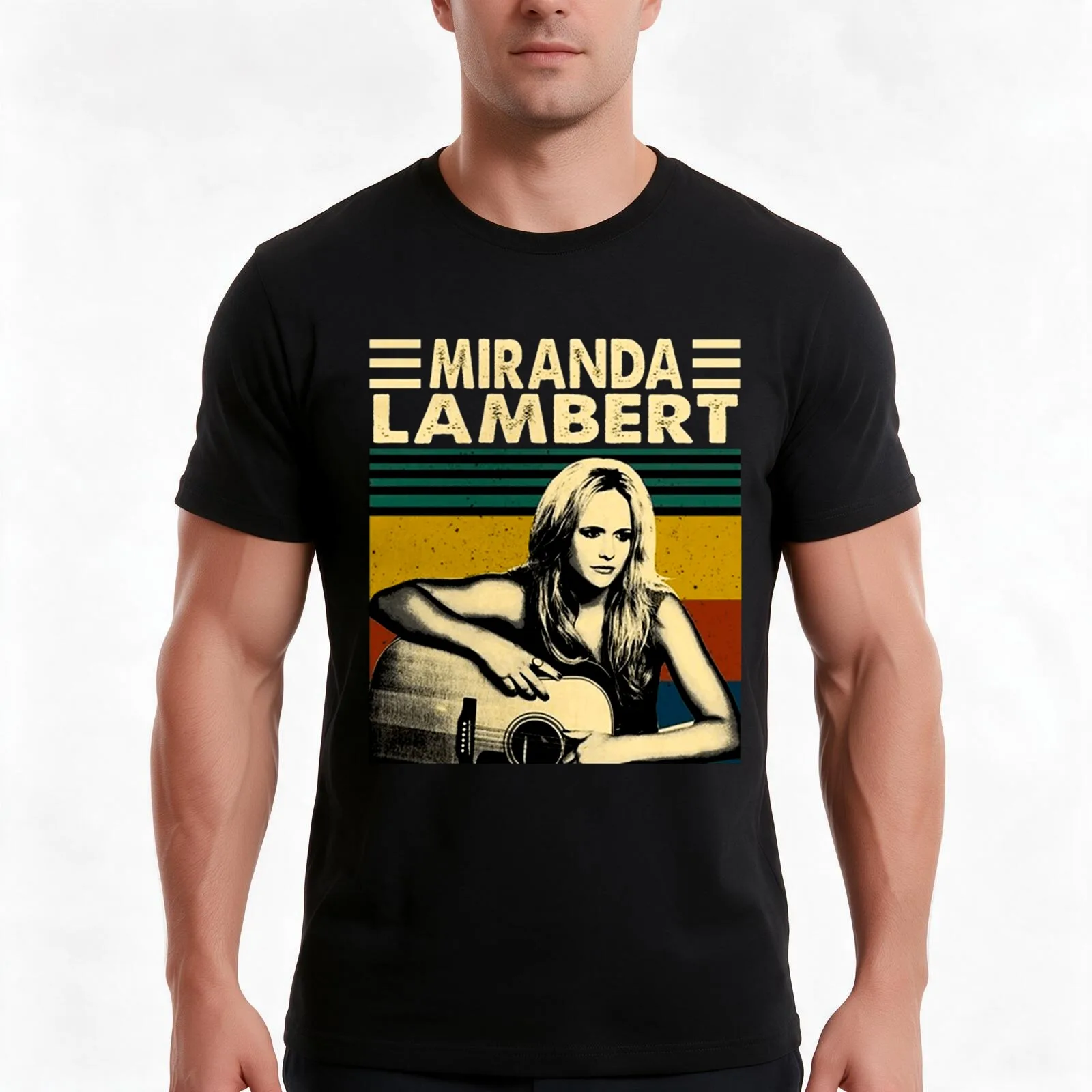 Miranda Lambert T-Shirt Summer Casual Cotton Tee Oversized Streetwear Tops Vintage Graphic Print Loose Fit Short Sleeve