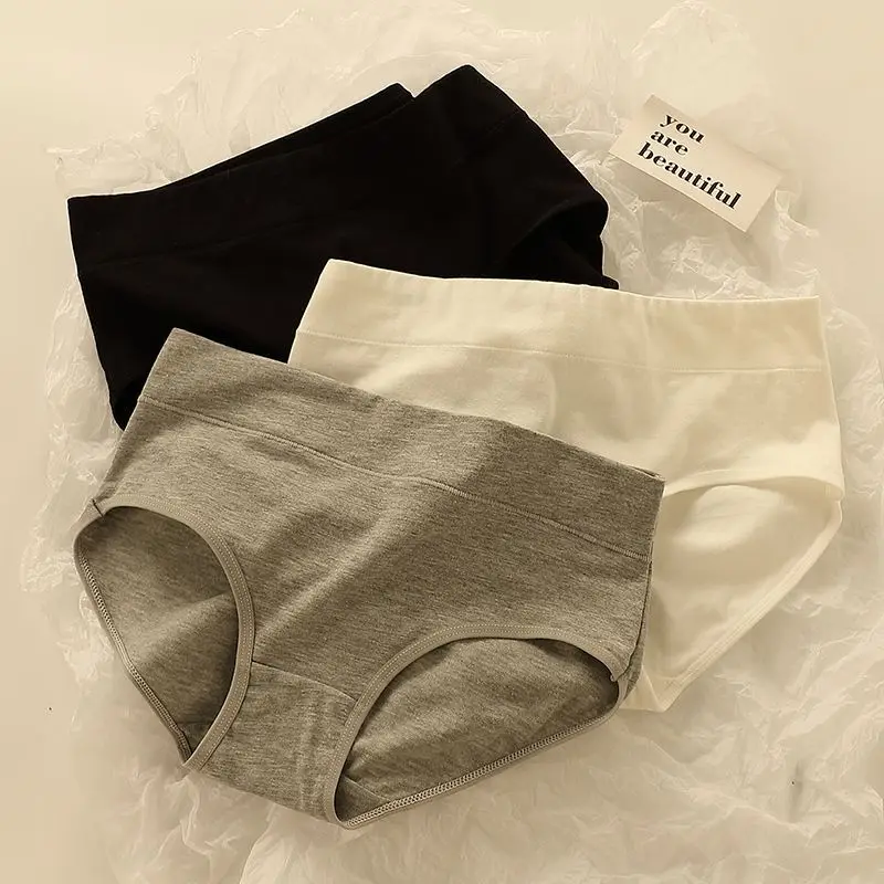 Pure Cotton  Underwear for Women Comfortable Mid-Waist Briefs Breathable Seamless Panties Youthful Design Spring 2025