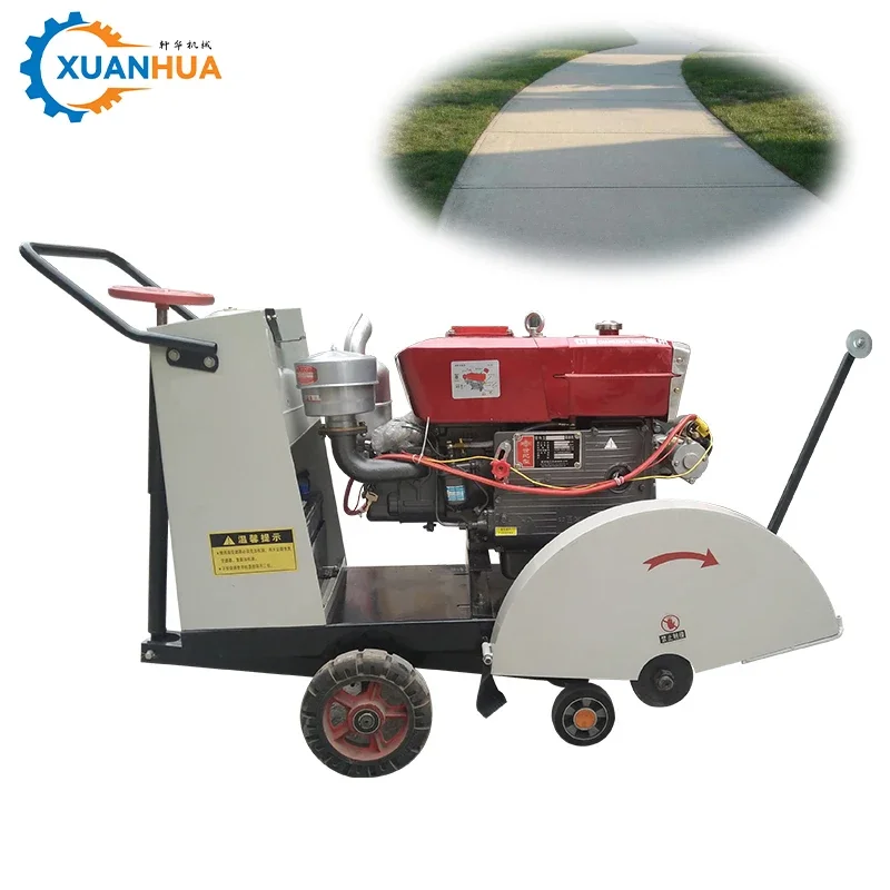 

cheap price heavy duty road cutter machine hand pushed electric concrete road groove cutting machine