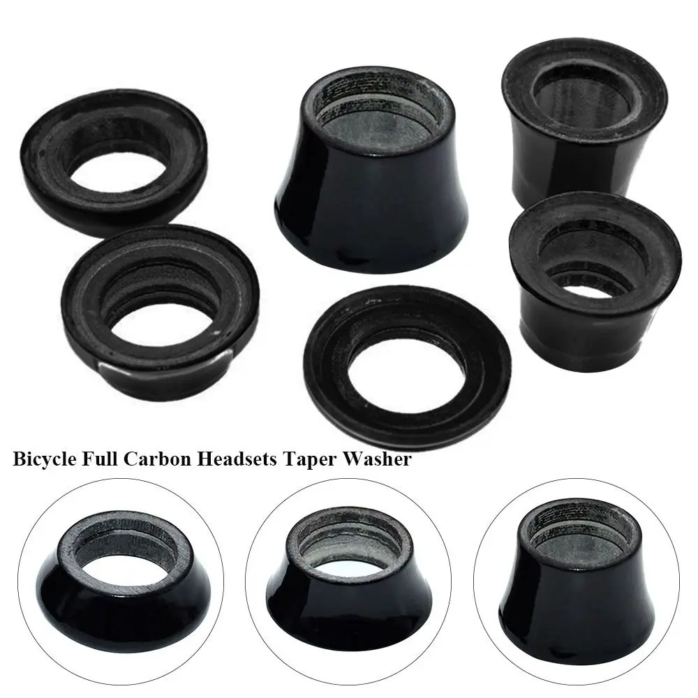 Glossy Mountain Road Bicycle Headset Conical Spacers Bicycle Accessories Taper Washer Full Carbon Headsets