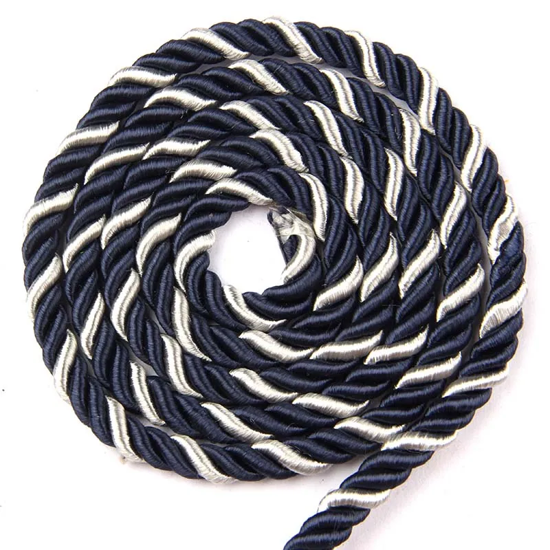 HedongHexi 10M/Roll Braided Twine Rope Lace DIY Home Decoration Bag Clother Cord Sewing DIY Handmade Binding Accessories