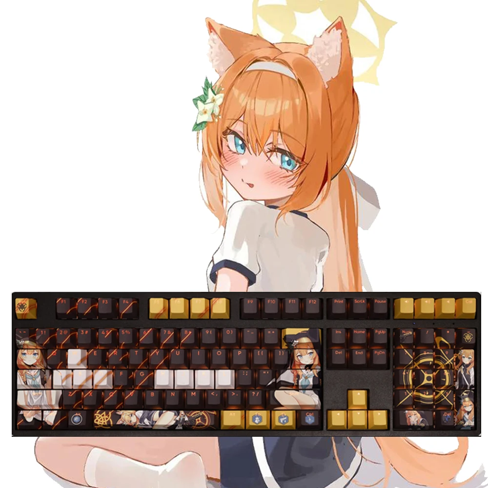 IOCHI MARI 108 keys PBT material keycap cherry profile character translucent SSSS GRIDMAN   Adapt to mechanical keyboard