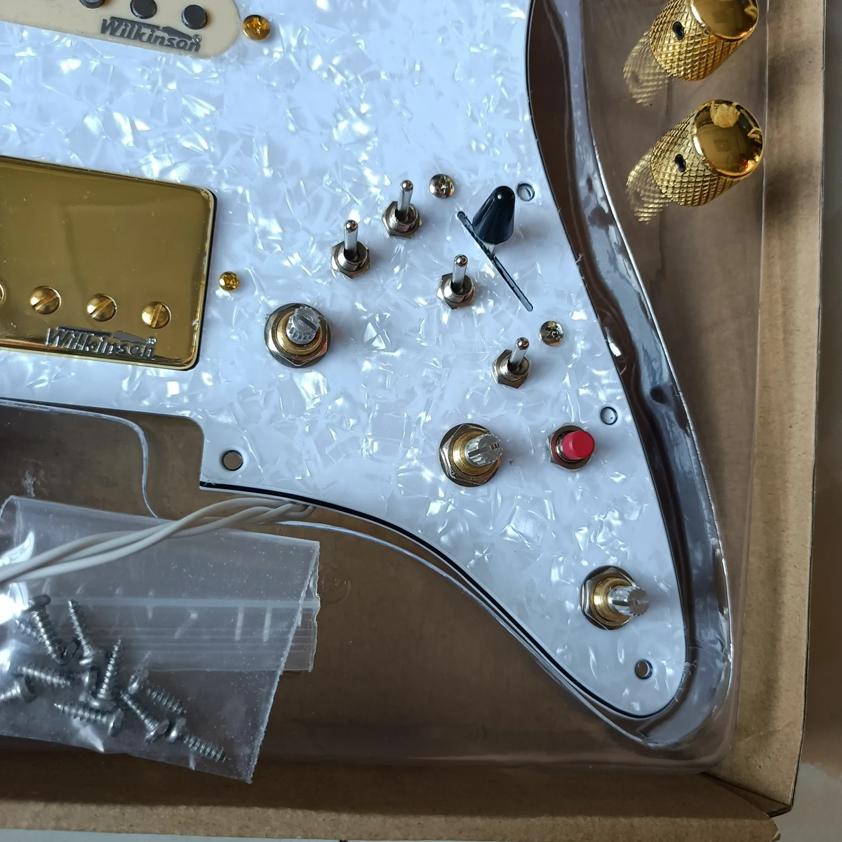 Upgrade HSH Loaded Prewired Pickguard Set Multifunction Switch WK WVC Alnico V Pickups 4 Single Cut Switch 20 Tones