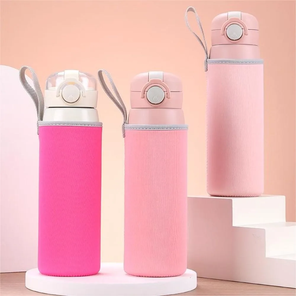 Neoprene Vacuum Cup Insulator Sleeve Elastic Collapsible Insulator Bottle Sleeve Bag Insulated Anti-fall