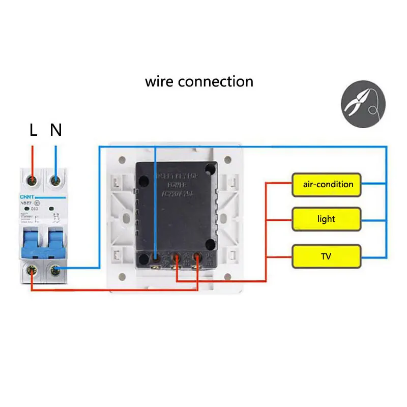 Hotel Energy Saving Switch Magnetic Card Plug-In Switch 40A Without Time Delay Three Line Insert Key For Power
