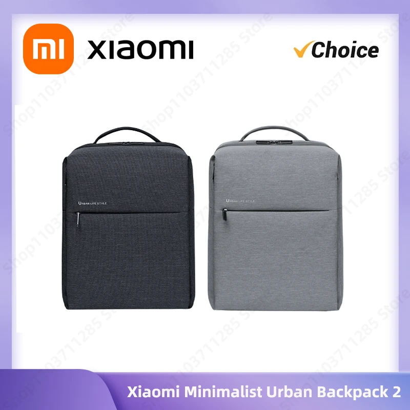 Xiaomi Minimalist Urban Backpack 2 Life Style Polyester Backpacks for School Business Travel Men\'s Bag 17L Large Capacity