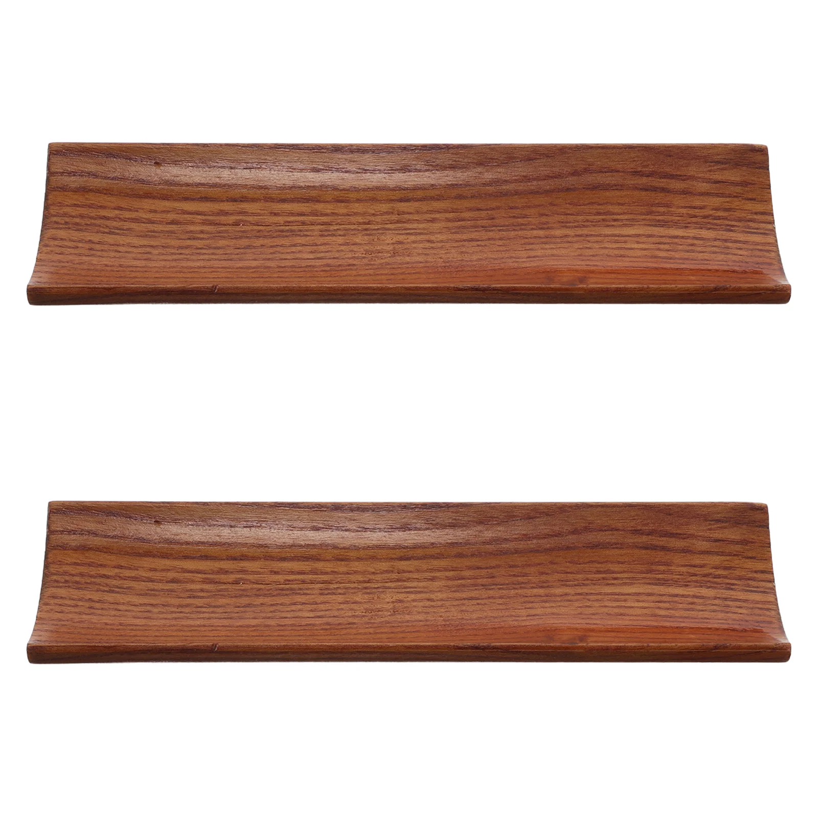 

2Pcs Solid Wood Rectangular Tray Rustic Elegant Sushi Appetizer Dessert Fruit Snack Platter Wood Rectangular Serving Tray