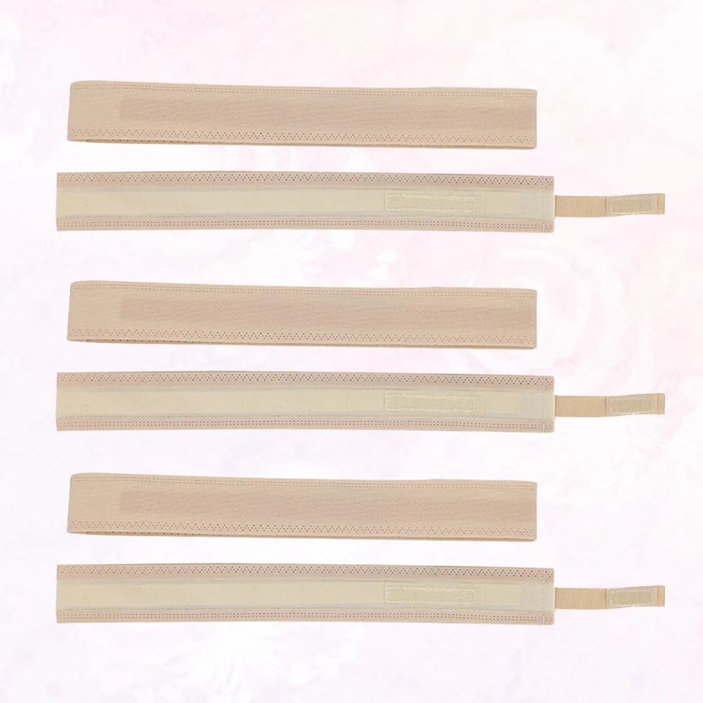 

6 Pcs Sweat Hat Hats Adjustable Drawstring Band Headbands Khaki Replacement