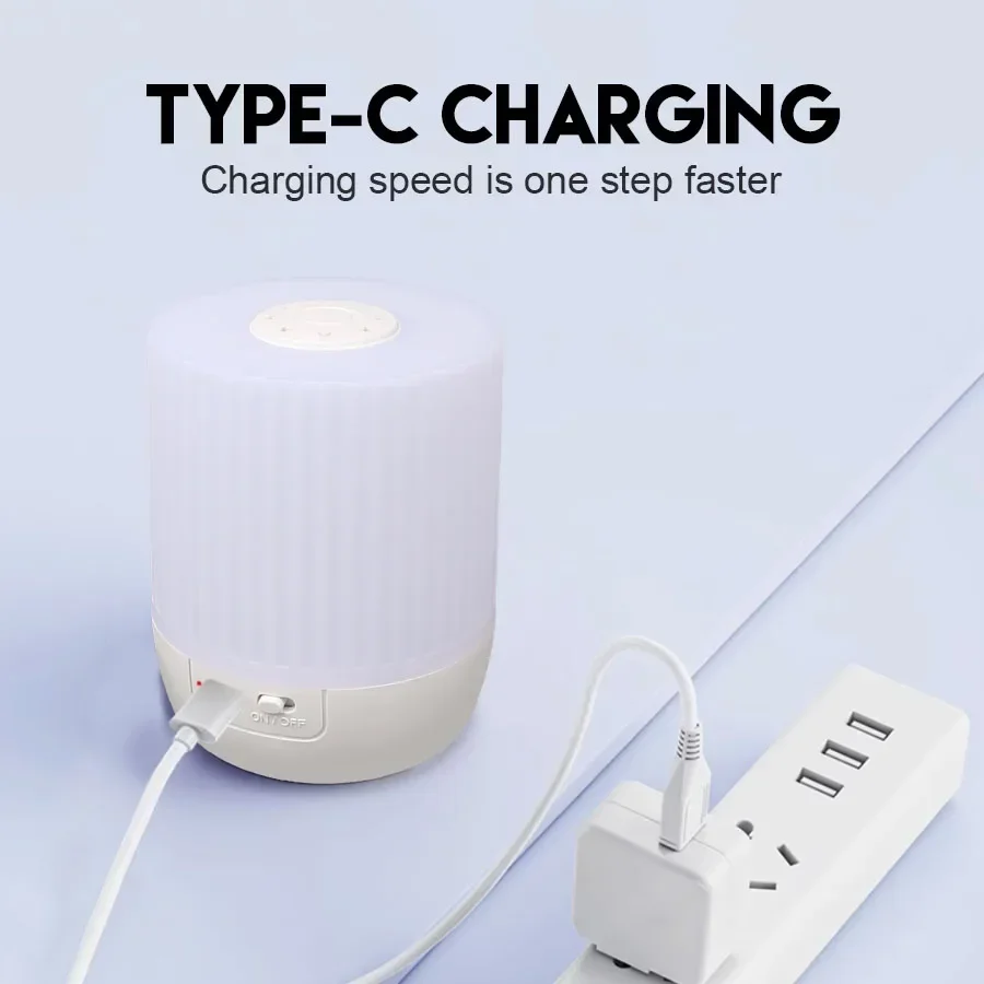 Bedside Led Night Lights Dimmable Charging Desktop Night Lamps Bedroom Bedside Lighting Decoration Touch Reading Led Table Lamps