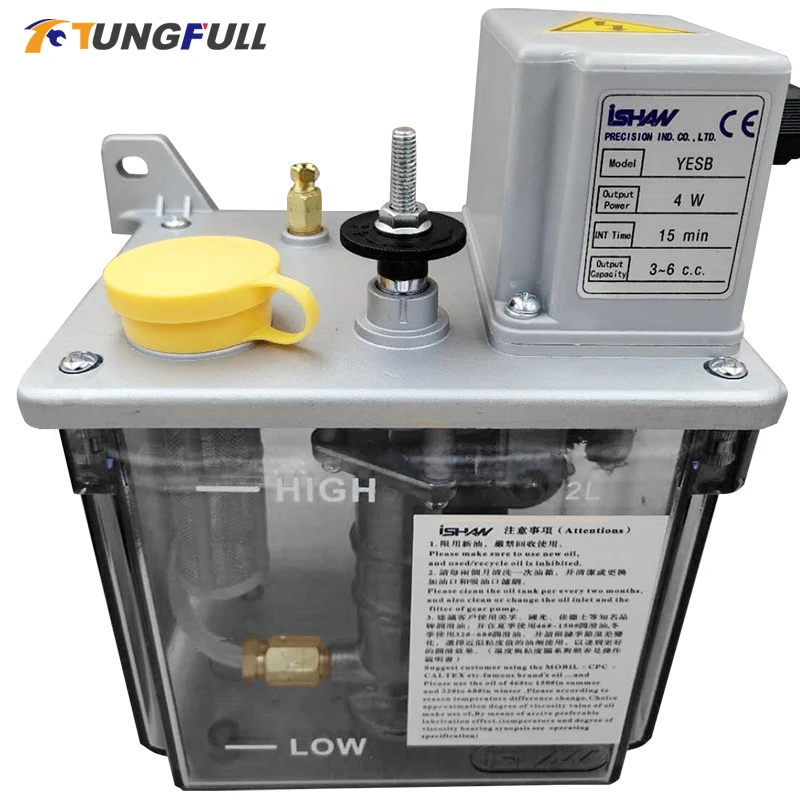 Lubrificador Intermitente 2l Lubrifica a Bomba de Óleo 110v 220v 4w Yesb Elétrica Lubrifica o Tempo de Int 10 15 30 60min Opcional o