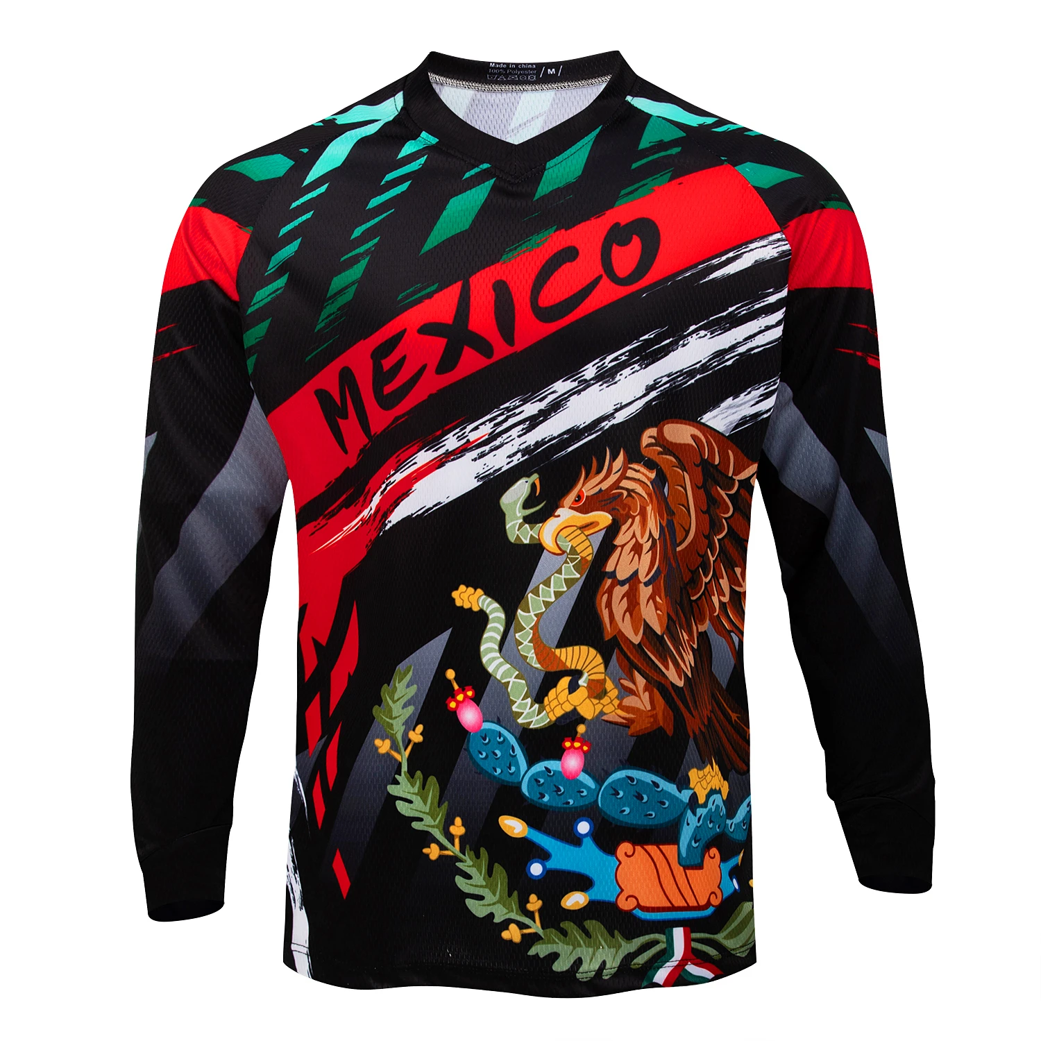 2025 New MEXICO Downhill Jersey Men\'s Outdoor Sweat shirt Mountain Bike Long Sleeve Riding Off-Road Motorcycle Quick Dry Jersey