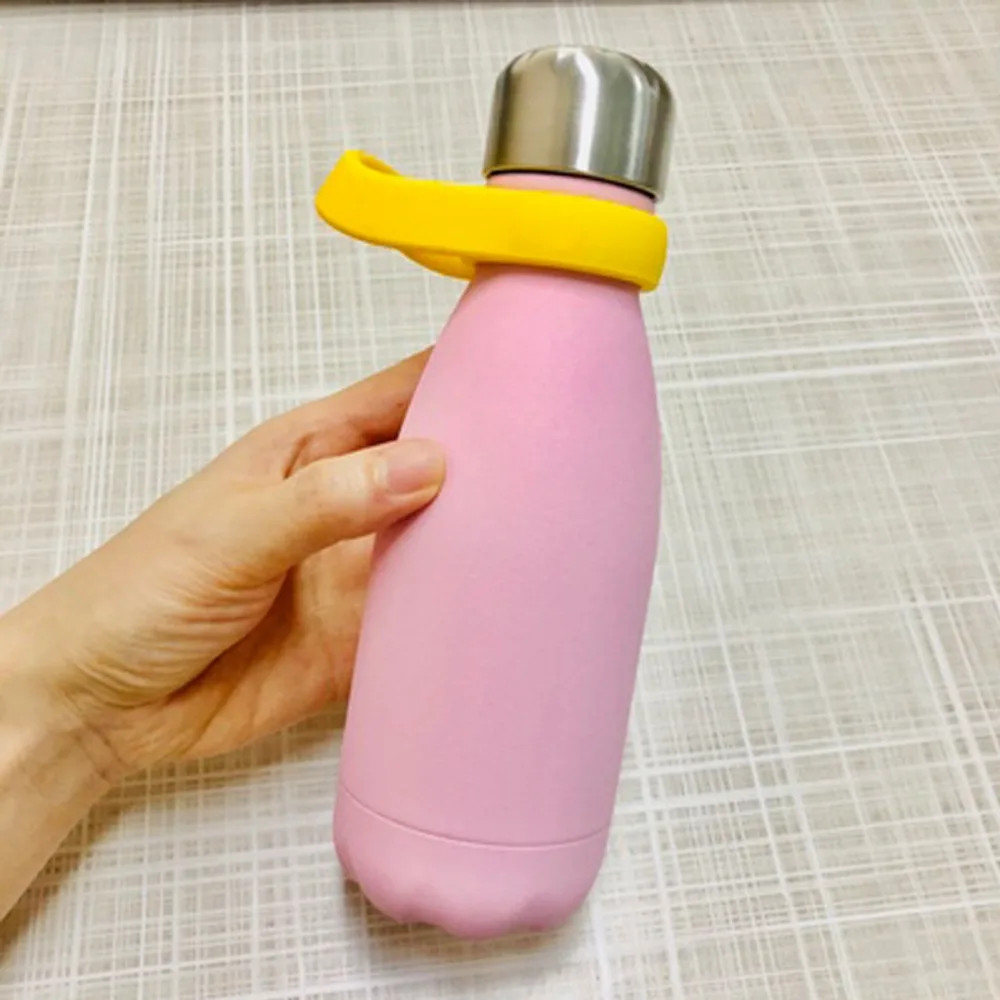 New 37mm Water Bottle Handle Strap Silicone Vacuum Cup Sports Water Bottle Holder Handle Carrying Rope Outdoor
