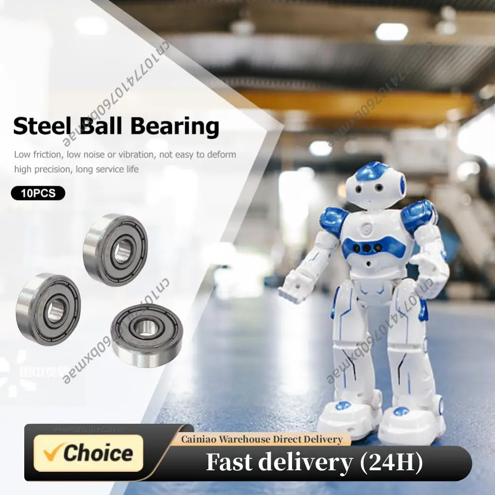 10pcs Miniature Bearings 5x16x5mm 625ZZ Miniature Ball Bearing Deep Groove Shielded Bearing Carbon Steel for Skateboard Scooter