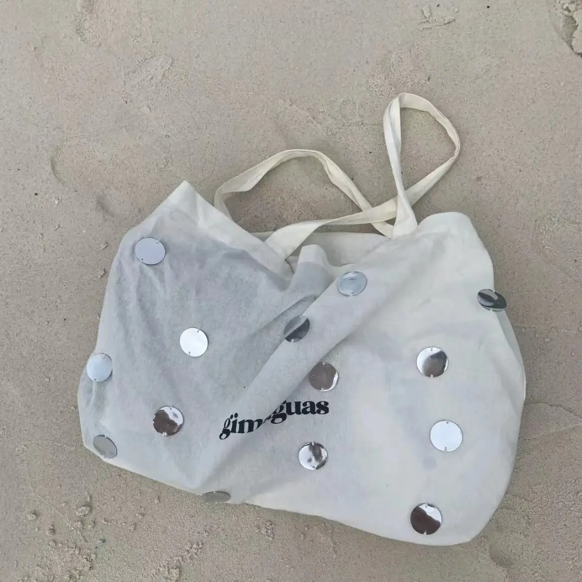 Canvas-Tasche für Damen mit Pailletten, koreanischer Schriftzug, modisch, lässig, schlicht, für Bürodamen, hohe Kapazität, Umhängetasche, Handtasche